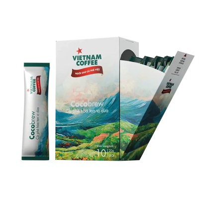 COCOBREW INSTANT COFFEE COCONUT FLAVOR (10 sticks x 20g/box)